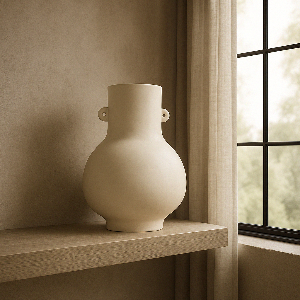 With a natural silhouette and charming, small ears, our Salen vase adds a touch of radiance to any space it graces. Its organically flowing design, finished in white, complements a variety of flowers, ferns, feathers, and leaves regardless of color. Handcrafted in Portugal with intricate details, this ceramic enchantress exudes a timeless presence.
Breath taking when styled on its own or paired with simple florals.
Dimensions:
H 36cm W 26cm