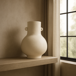 With a natural silhouette and charming, small ears, our Salen vase adds a touch of radiance to any space it graces. Its organically flowing design, finished in white, complements a variety of flowers, ferns, feathers, and leaves regardless of color. Handcrafted in Portugal with intricate details, this ceramic enchantress exudes a timeless presence.
Breath taking when styled on its own or paired with simple florals.
Dimensions:
H 36cm W 26cm