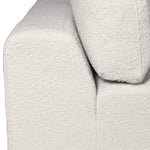 Charles Ted Salzburg White Boucle Sectional Corner Sofa with modular design and deep seating in modern living space