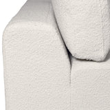 Charles Ted Salzburg White Boucle Sectional Corner Sofa with modular design and deep seating in modern living space