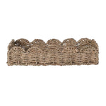 Eco-friendly natural seagrass basket trays for home organisation