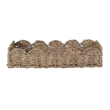 Eco-friendly natural seagrass basket trays for home organisation