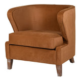 Charles Ted Tub Chair | Caramel Velour