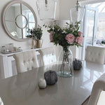 Limewashed Round Window Mirror, featuring a circular design and exquisite limewashed finish