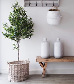 large faux olive tree