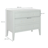 Alton pigeon grey chest of drawers