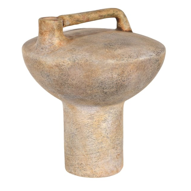 handled terracotta pot