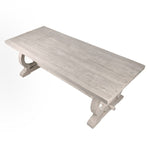 Seabreeze recycled pine dining table with lime washed finish
