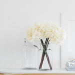 white hydrangea bouquet