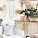 mahogany sideboard with white wash