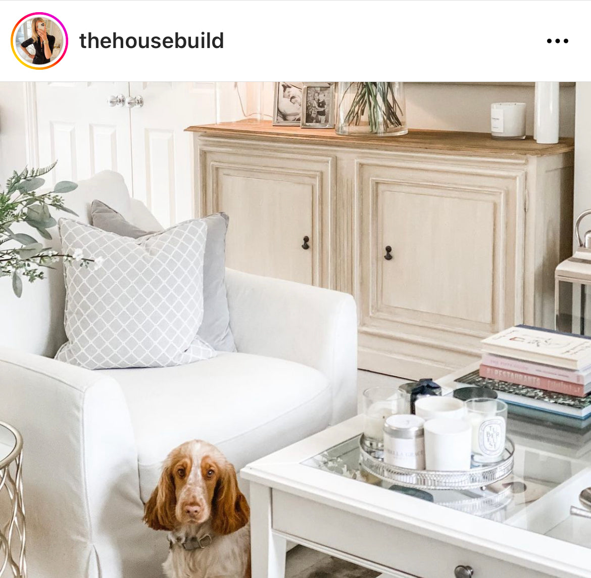 mahogany sideboard with white wash