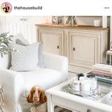 mahogany sideboard with white wash