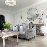 This stylish coffee table is crafted from beautiful weathered reclaimed pine. The balustrade leg detail adds timeless charm to any living area. Perfect for any modern or rustic décor.