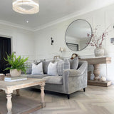 This stylish coffee table is crafted from beautiful weathered reclaimed pine. The balustrade leg detail adds timeless charm to any living area. Perfect for any modern or rustic décor.