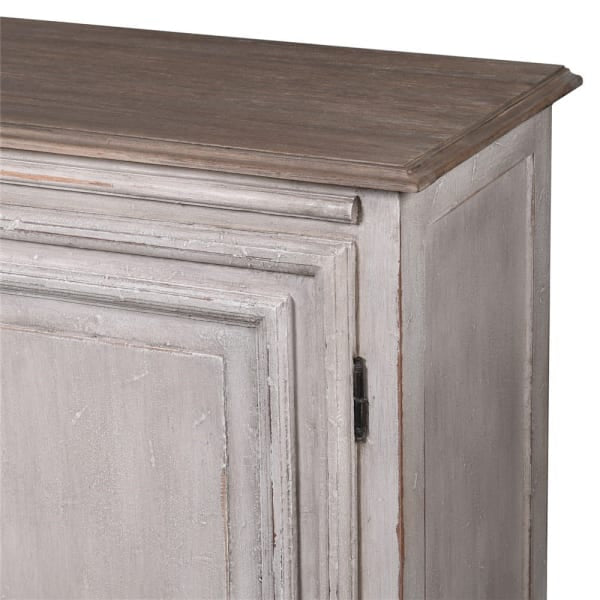 mahogany sideboard with white wash