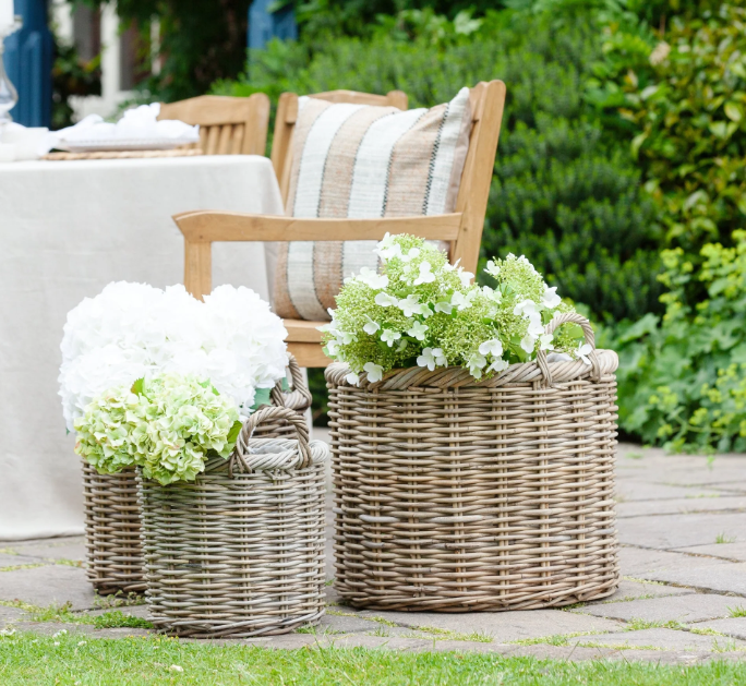 Embrace Spring and Summer Vibes: Creative Ways to Use Rattan Basket Planters in Your Garden