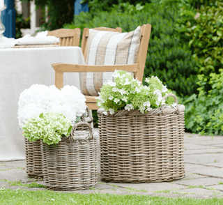 Embrace Spring and Summer Vibes: Creative Ways to Use Rattan Basket Planters in Your Garden - CharlesTed Home