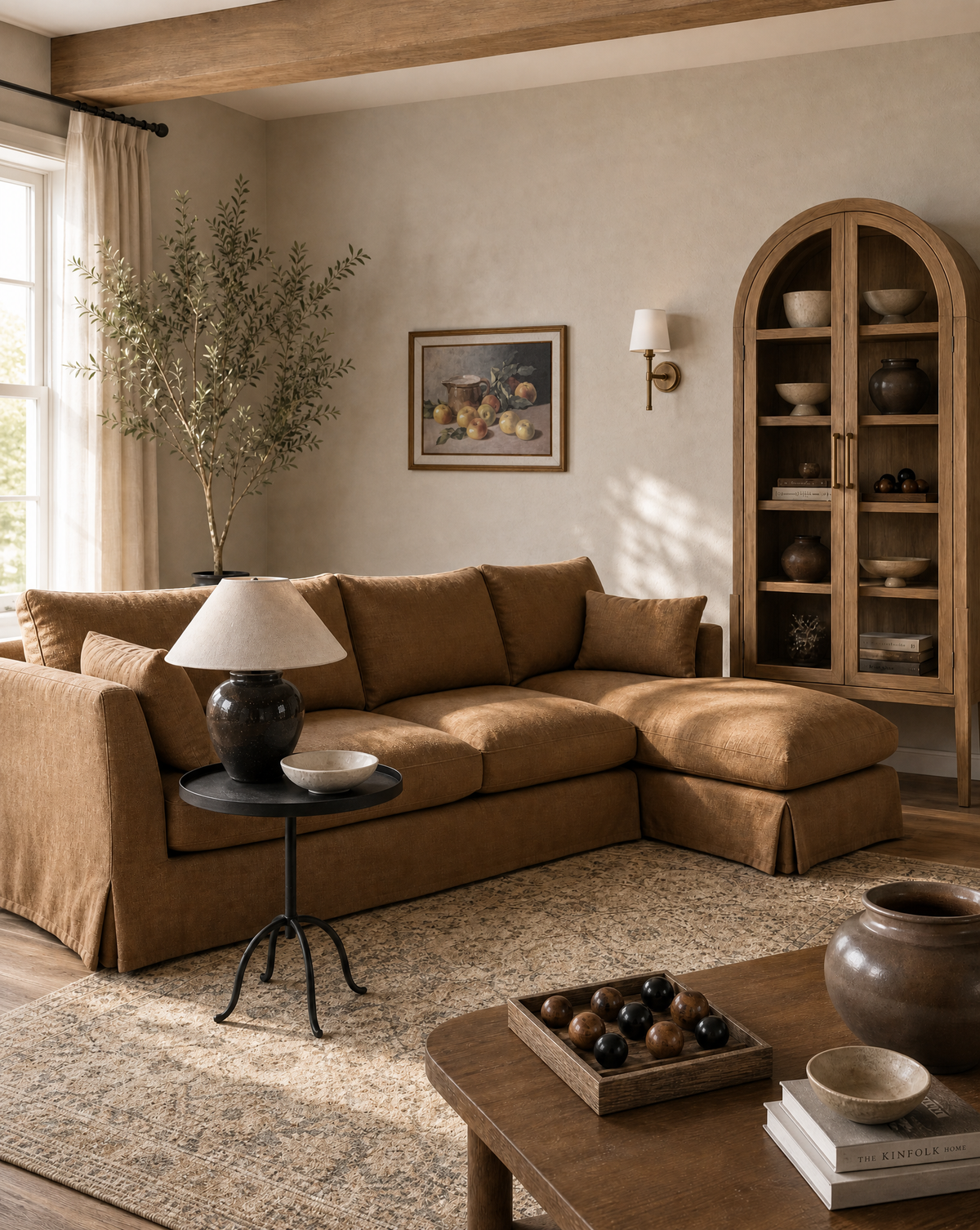modern organic living room