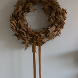 Charles Ted Autumn Rustic Brown Dried Leaf Wreath | 60cm
