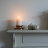 Charles Ted Lumière Amber Glass Candleholder