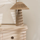 Woven Jute Lamp With Coolie Shade