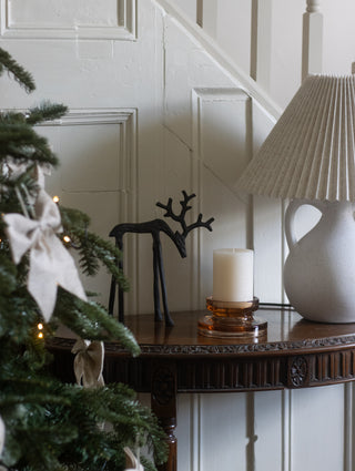 Lumière Amber Glass Candleholder