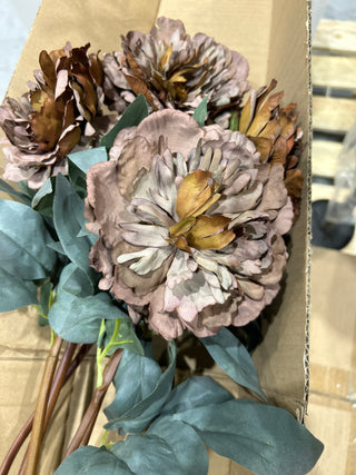 CharlesTed Home Rose Hydrangea Faux Flower – Elegant Artificial Stem for Vases, Bouquets & Styling