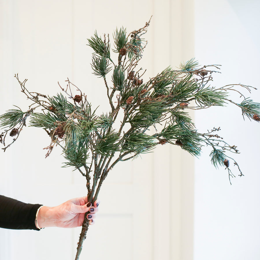 Pine Cone Spray With Moss