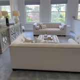 Charles Ted Erin Distressed Mahogany Sideboard with Mirrored Doors