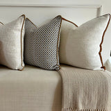 Kali Patterned Cushion with Piping