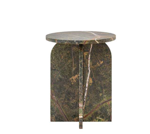 Charles Ted Modern Marble-Effect Side Table | Ember