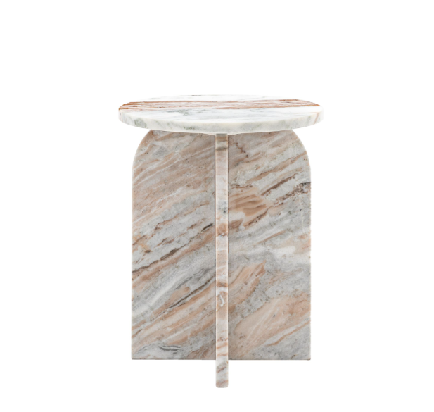 Charles Ted Arcus Marble Side Table | Natural