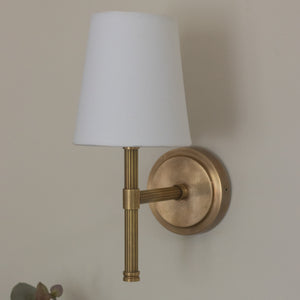 Breanne Wall Light | Hand Rubbed Brass with Shade