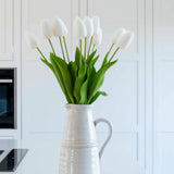 White Tulip Bunch of six