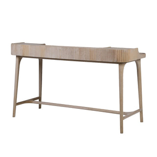 Hazleton Cream Oak Writing Desk | Curved Legs