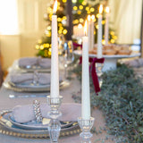 Charles Ted Decorative Glass Candlestick | Available in Two Sizes