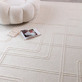 Ada Boho Linear Rug Ivory