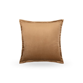 Amber velvet cushion with 2cm cuff from the Lechlade duo