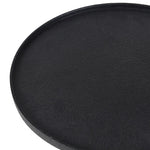 Close-up of the Amesa Metal Side Table’s textured black tabletop