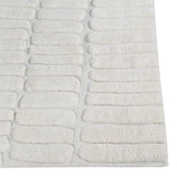 Close-up of Arctic Ivory Wool Rug textured pattern