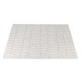 Full view of Arctic Ivory Textured Wool Rug