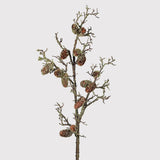 Artificial Woodland Stem with Pinecones