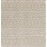 Asra Boho Flat Weave Rug with Tassels | Cream