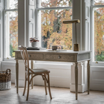 Styled home office scene featuring Atelier writing desk