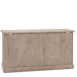 rear view of Atelier wooden sideboard with drawers and doors