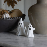 Charles Ted Ceramic Ghost Halloween Decorations | Set of Two