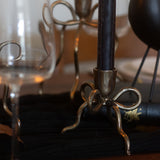 Charles Ted Gold Bow Metal Candlestick Holder | Available in Three Sizes
