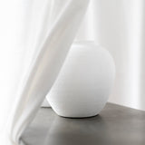 Aria White Ceramic Vase | Small
