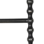 Beaumont Black Iron Display Ladder with sculpted spindle design and matte black finish for towels or blankets