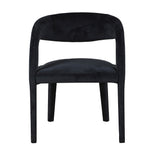 Charles Ted Jayden Black Open Back Chair
